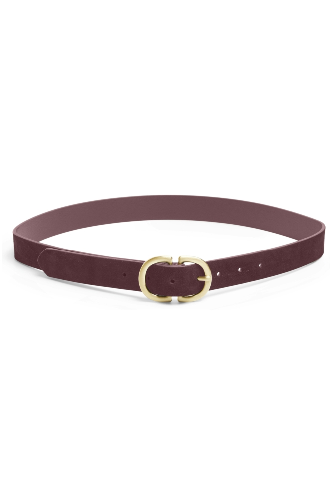 PCJUVA SUEDE JEANS BELT NOOS 17102275 Tawny Port/W. BRUSHED